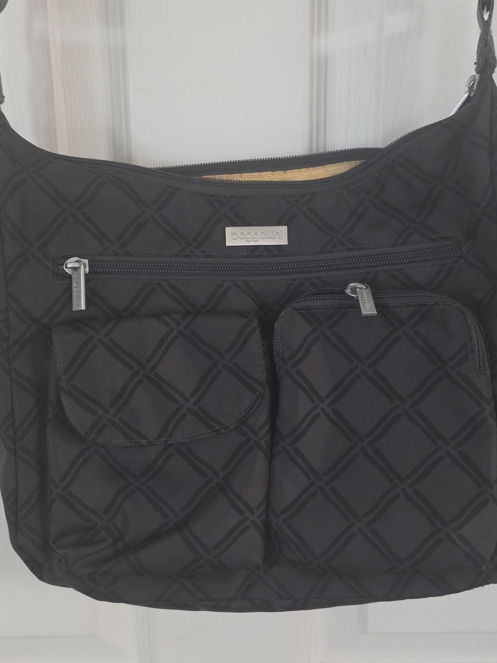 Baggallini Black Quilted Shoulder Crossbody Bag NWOT